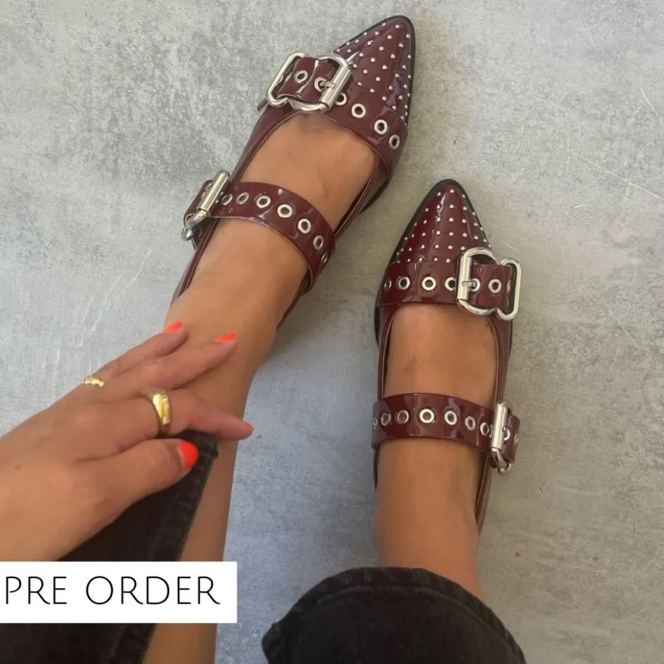 future_vibes_patent_p__bordo_5.webp Copenhagen Shoes Loafers | Ballerinasko*FUTURE VIBES PATENT (P) - Bordo