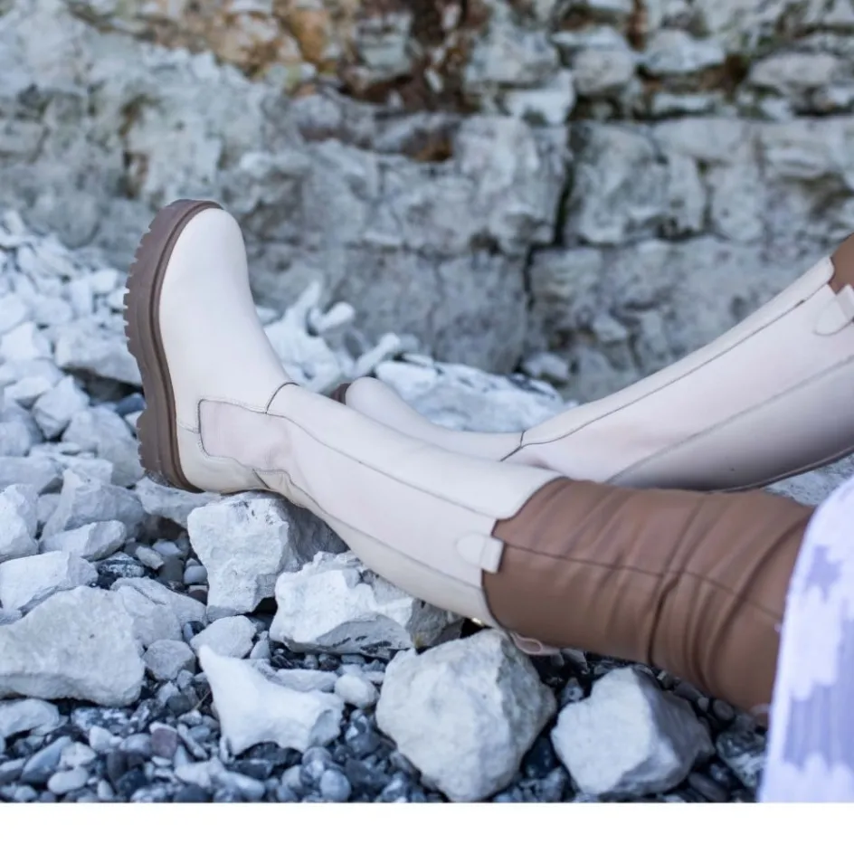 Copenhagen Shoes Lange Støvler*GOING HIGH - Beige Beige All. Goinghigh boot high long beige beige all