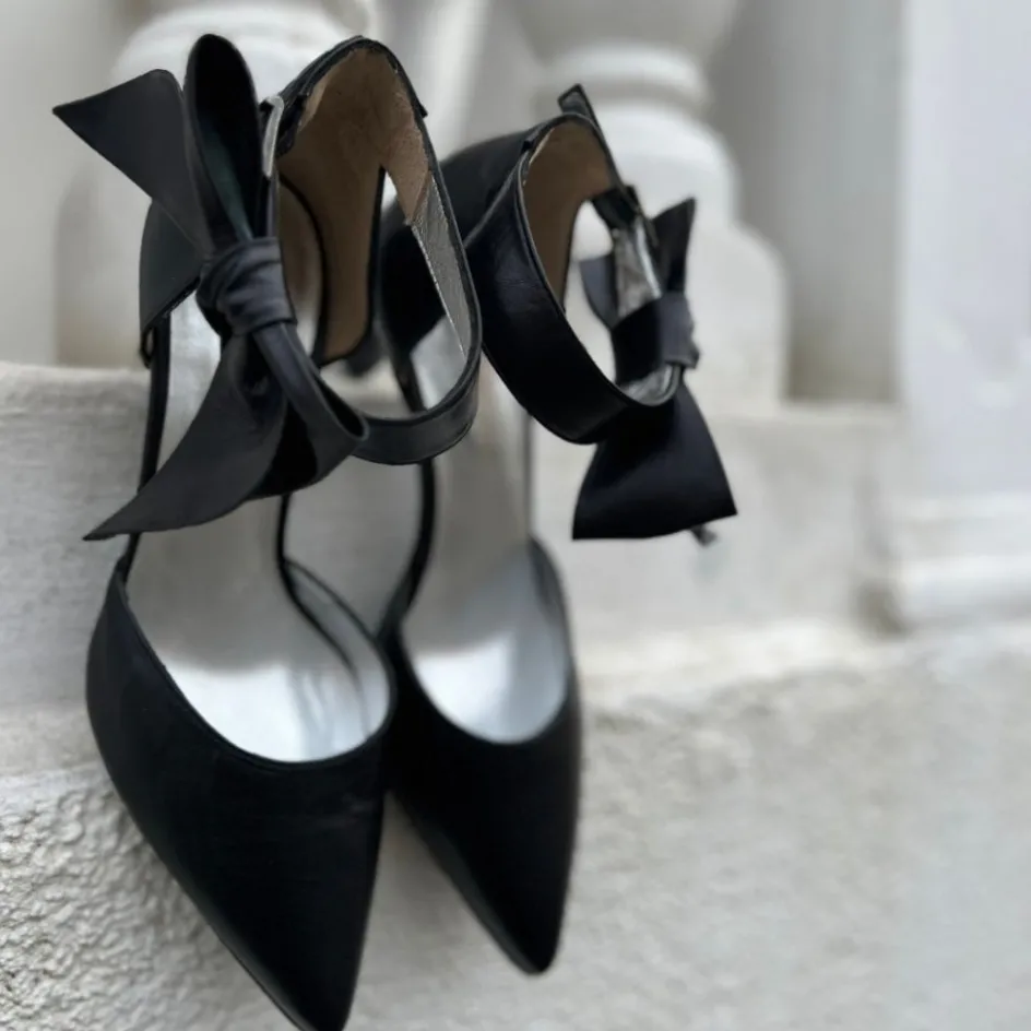 Copenhagen Shoes Stiletter*GOING OUT Leather - BLACK Goingout leather pump black