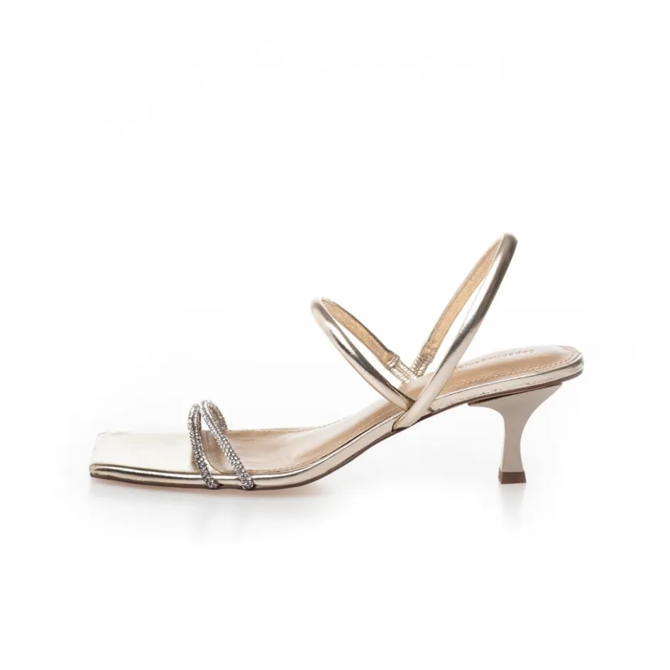 Copenhagen Shoes Sandaler Med Hæl | Stiletter*GOLD AND DIAMONDS - GOLD / DIAMOND Goldand diamonds heels gold diamond