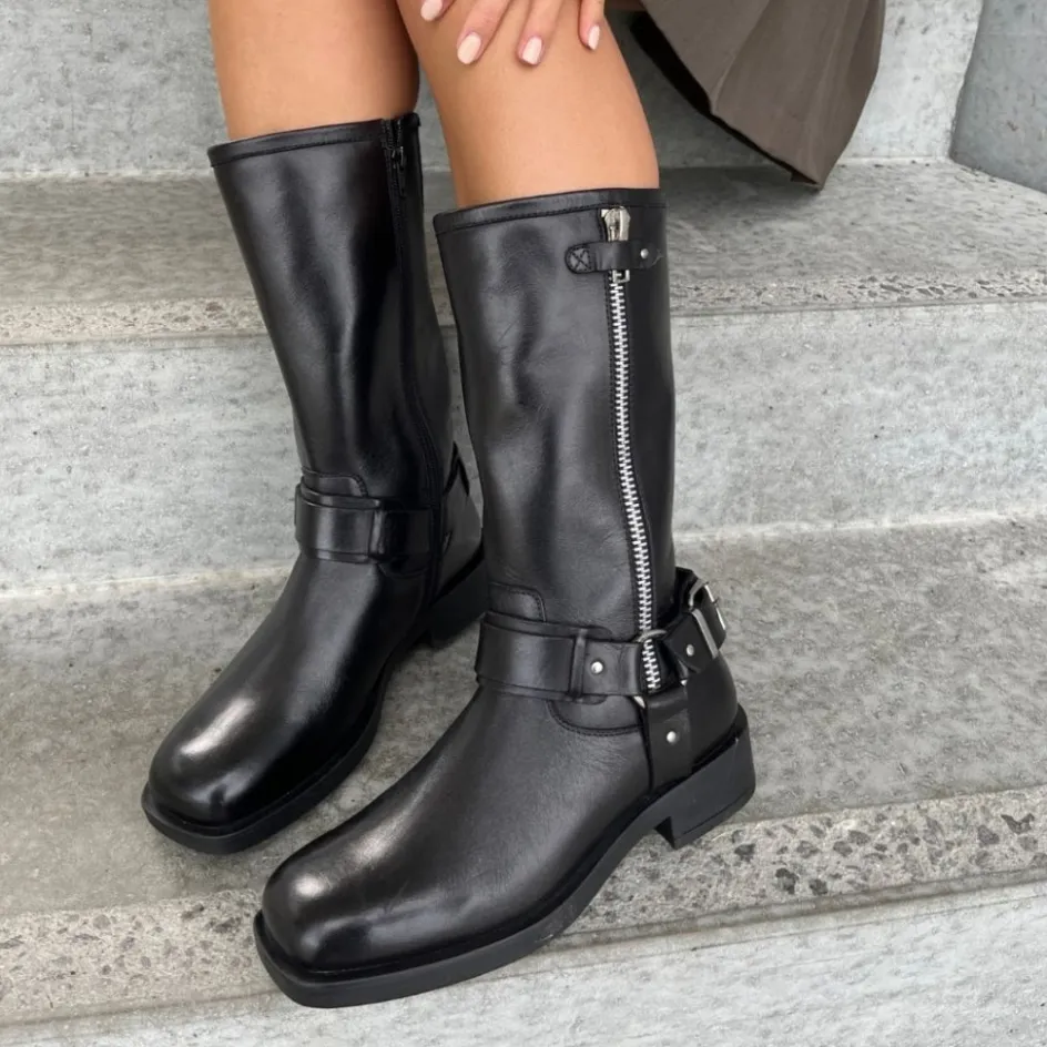 Copenhagen Shoes Lange Støvler*HEARTBEAT AND MORE - Black