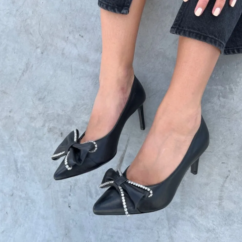 Copenhagen Shoes Stiletter*HER MOMENTS LEATHER - BLACK Hermoments leather heels black
