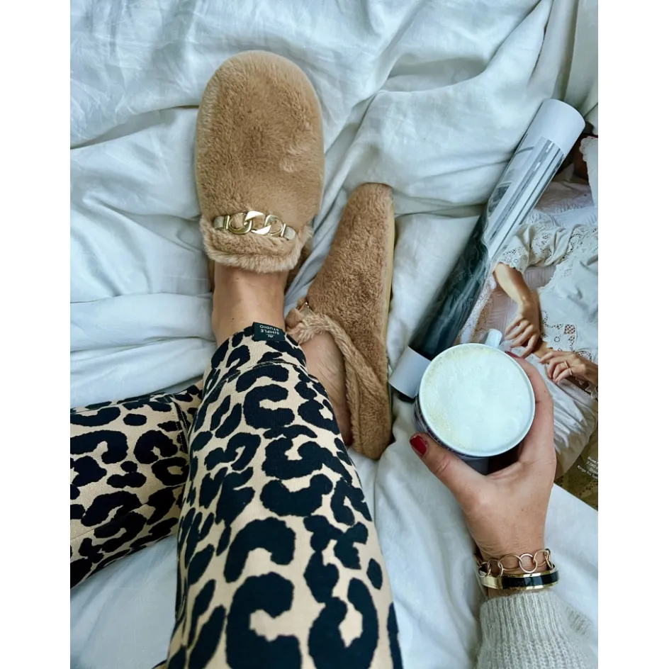 Copenhagen Shoes Hjemmesko*HERSELF 2022 - Light Brown Herself2022 homeslipper light brown