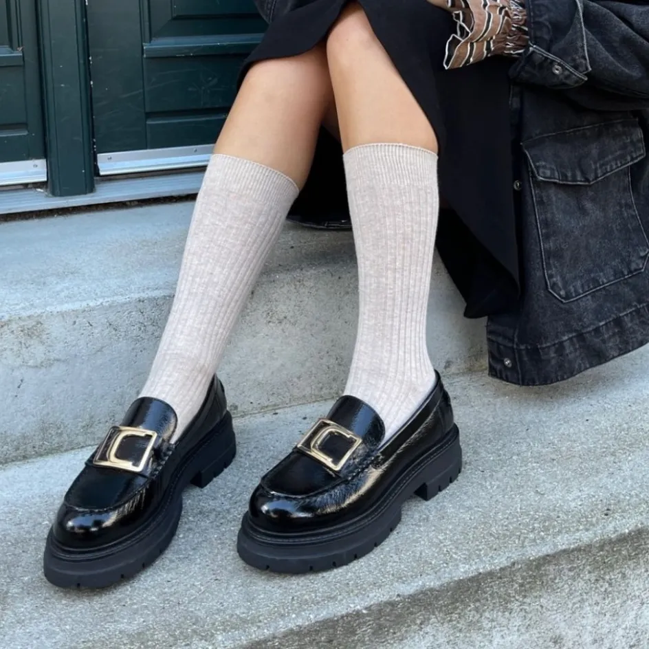 Copenhagen Shoes Loafers*ICONIC WALK PATENT - Black patent