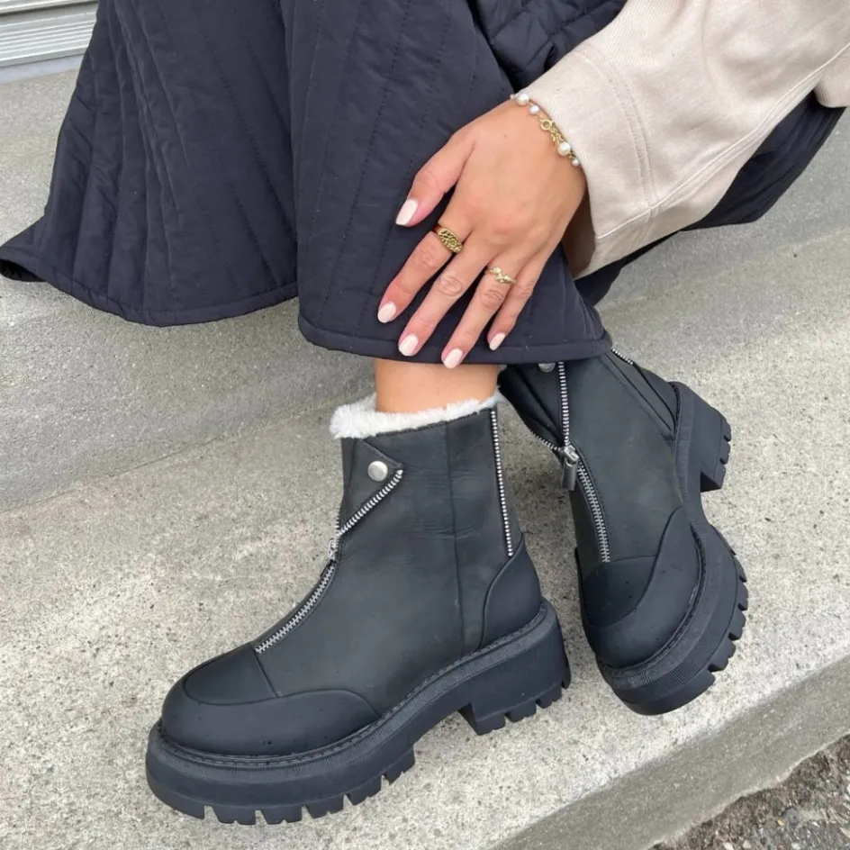 Copenhagen Shoes Ankelstøvler*IT IS JUST A SNOW DAY - BLACK Itis just a snow day stoevler black