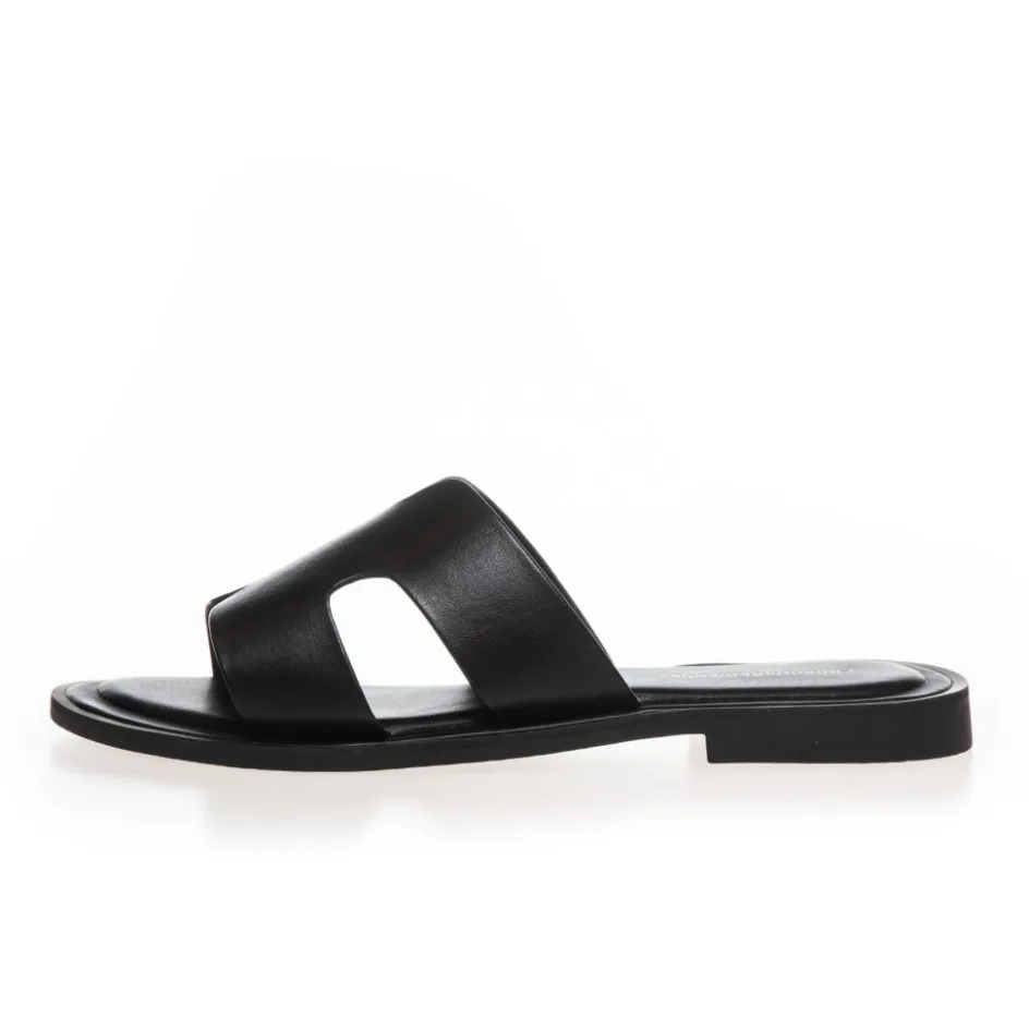 Copenhagen Shoes Flade Sandaler*IVY - LEATHER - Black