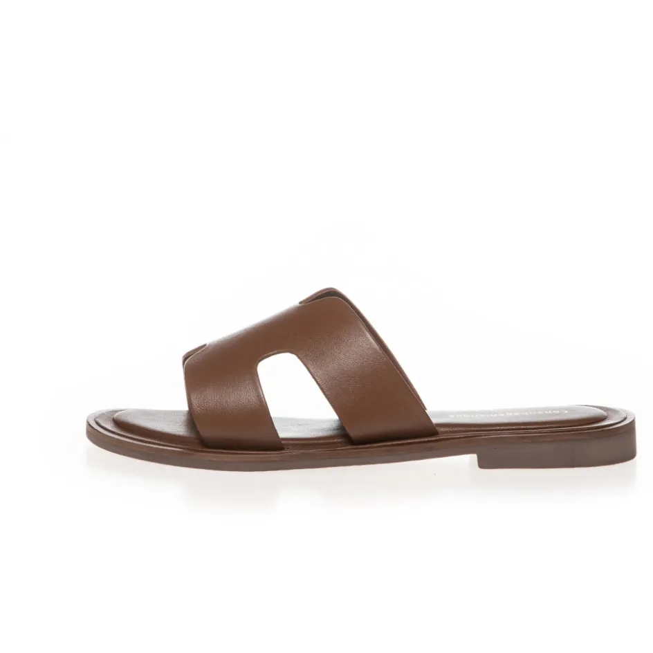 Copenhagen Shoes Flade Sandaler*IVY - LEATHER - Cognac