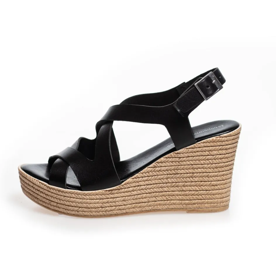 jadie__black_2.webp Copenhagen Shoes Sandaler Med Kilehæle*JADIE - BLACK Jadiesandal wedge black