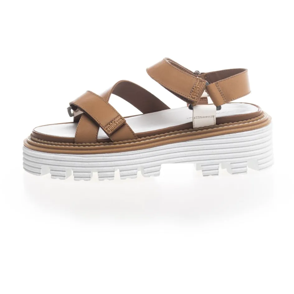 Copenhagen Shoes Flade Sandaler*JUNGLE LEATHER - Sand Jungleleather sandal sand