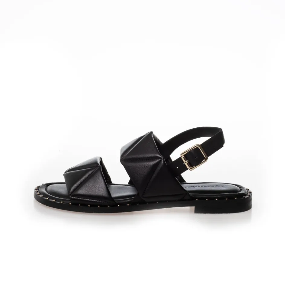 Copenhagen Shoes Flade Sandaler*JUST BECAUSE - BLACK Justbecause sandal black