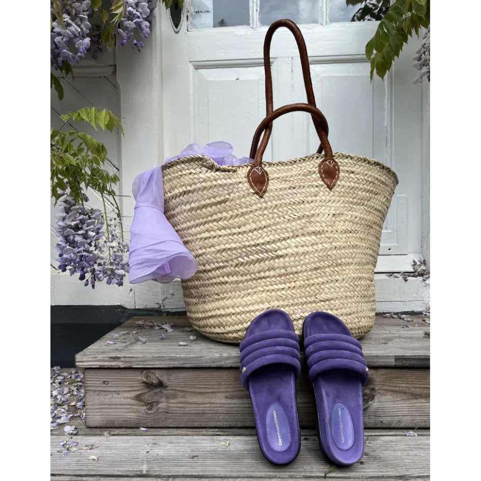 Copenhagen Shoes Flade Sandaler*LEAFS SUEDE - Lilac
