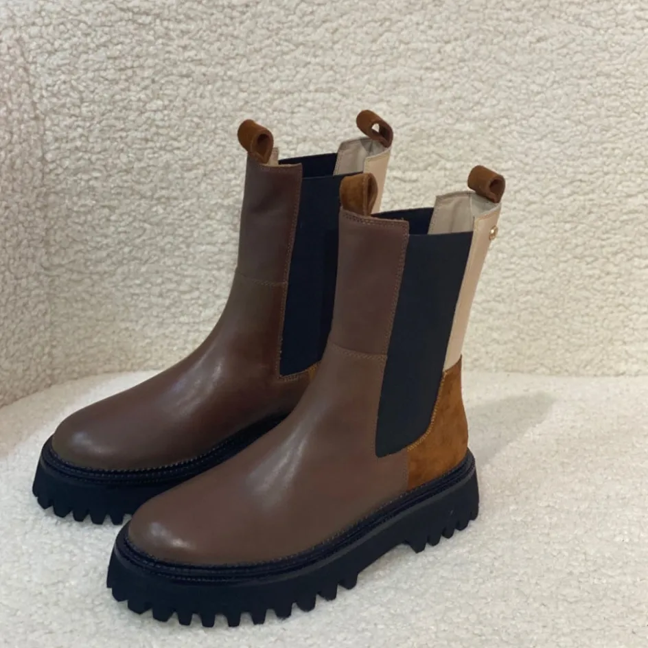 Copenhagen Shoes Chelsea Boots | Ankelstøvler*LEMON (MULTICOLOR) - BROWN MULTI Lemonmulticolor boot brown multi