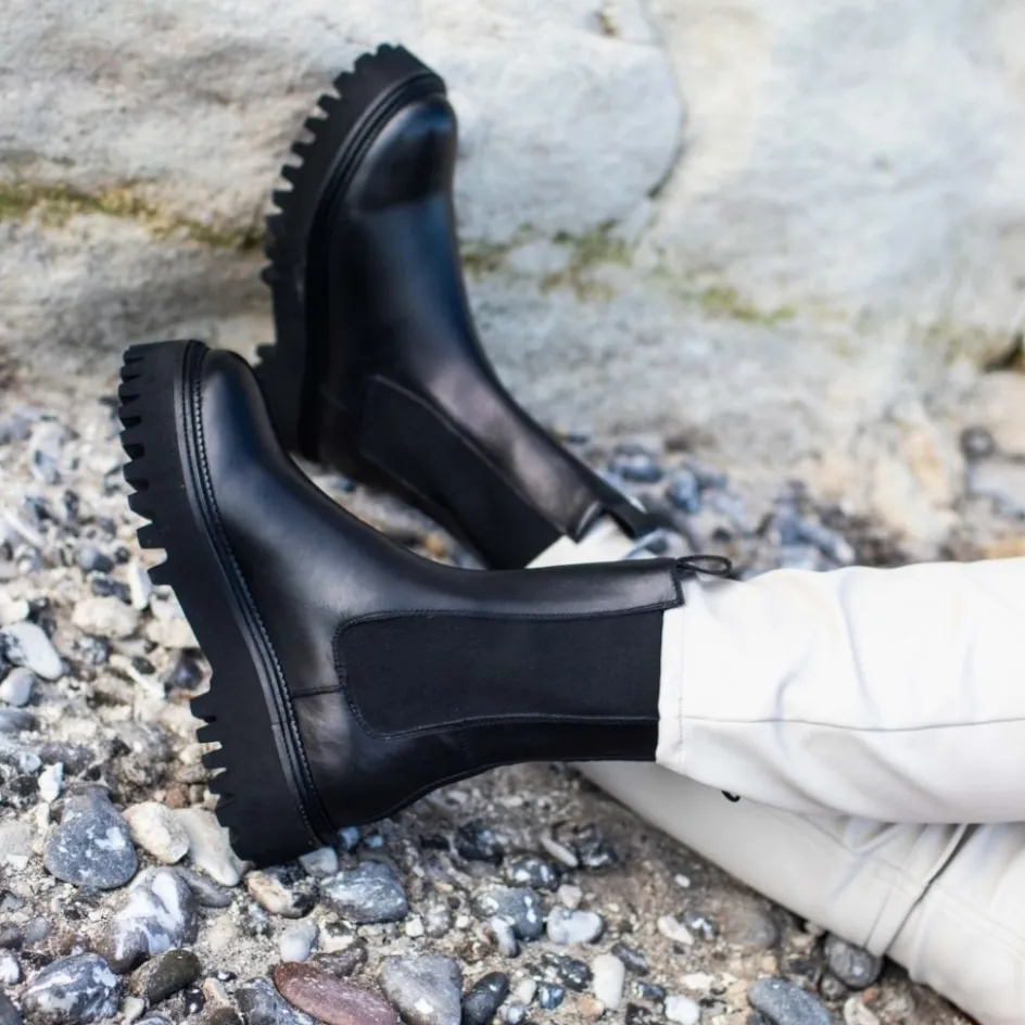 Copenhagen Shoes Chelsea Boots | Ankelstøvler*LEMON (PLAIN COLOR) - Black Lemonplain color boot black