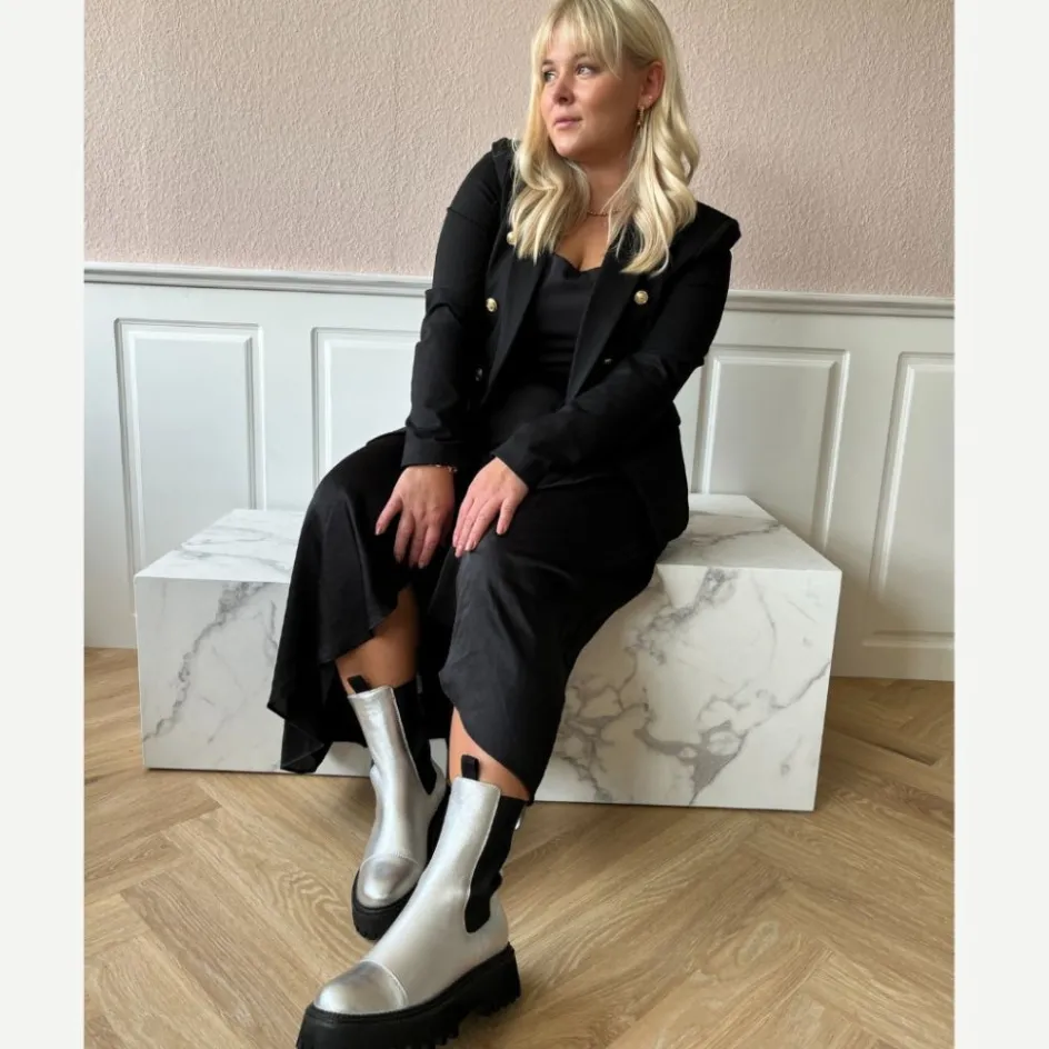 lemon_silver__silver_2.webp Copenhagen Shoes Ankelstøvler*LEMON SILVER - SILVER Lemonsilver boot silver