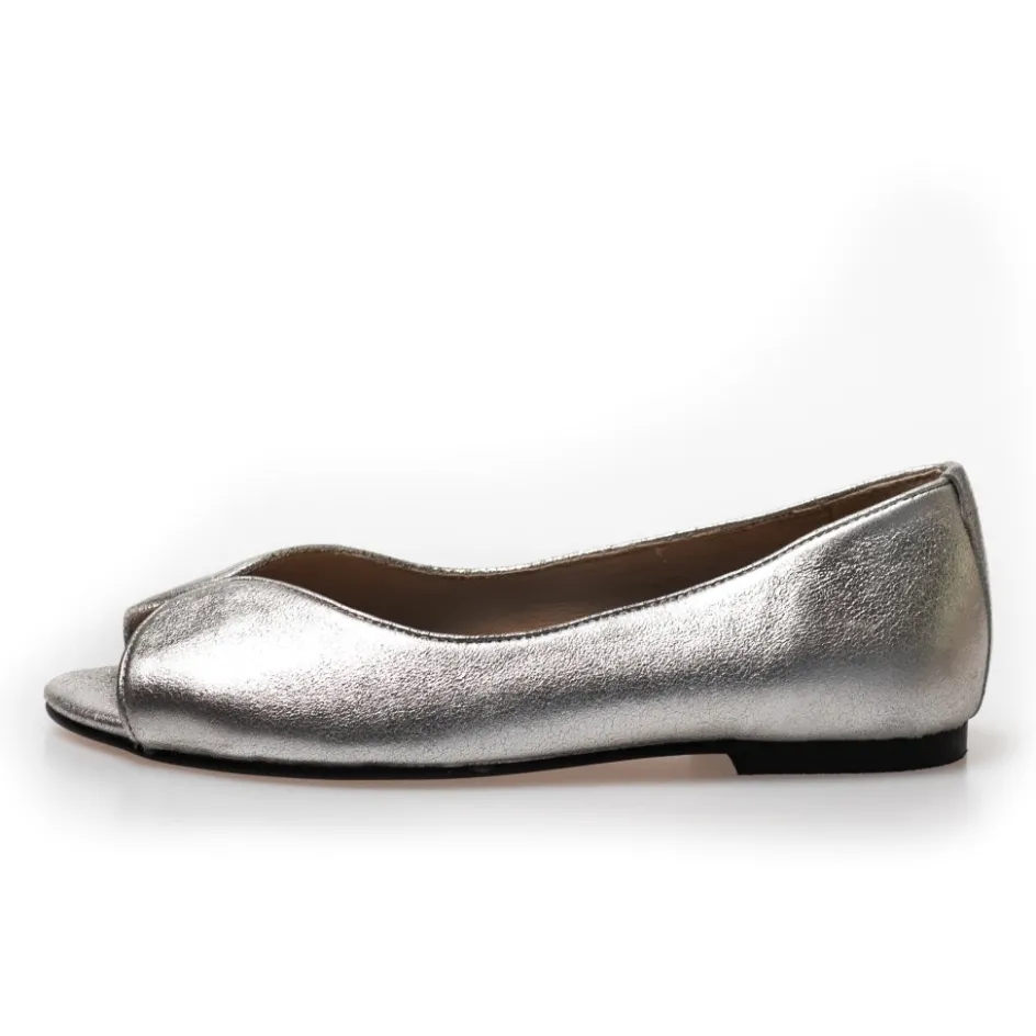 like_a_melody__metallic__white_gold_2.webp Copenhagen Shoes Ballerinasko*LIKE A MELODY - METALLIC - White gold