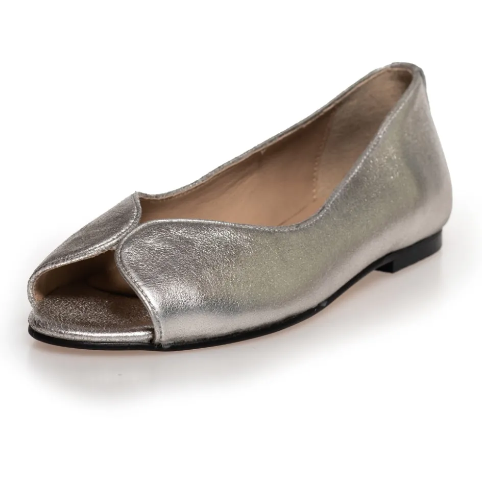 like_a_melody__metallic__white_gold_8.webp Copenhagen Shoes Ballerinasko*LIKE A MELODY - METALLIC - White gold