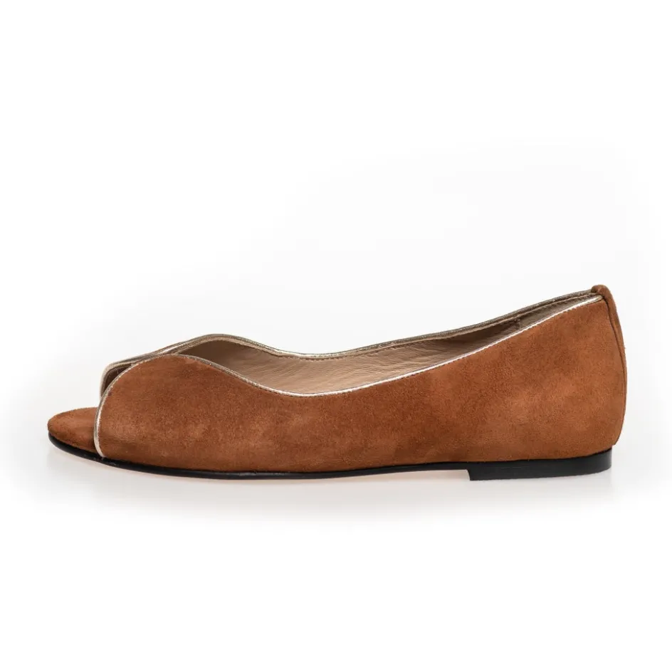 like_a_melody__suede__cognac_7.webp Copenhagen Shoes Ballerinasko*LIKE A MELODY - SUEDE - Cognac
