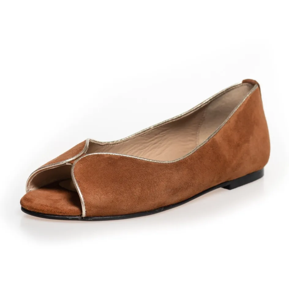 like_a_melody__suede__cognac_9.webp Copenhagen Shoes Ballerinasko*LIKE A MELODY - SUEDE - Cognac