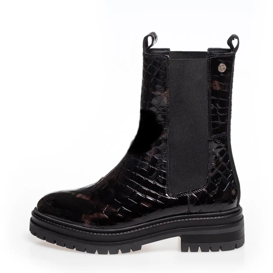 Copenhagen Shoes Chelsea Boots | Ankelstøvler*LIKE DREAMING (WITHOUT CHAIN) - BLACK (BROWN) Likedreaming without chain boot black brown