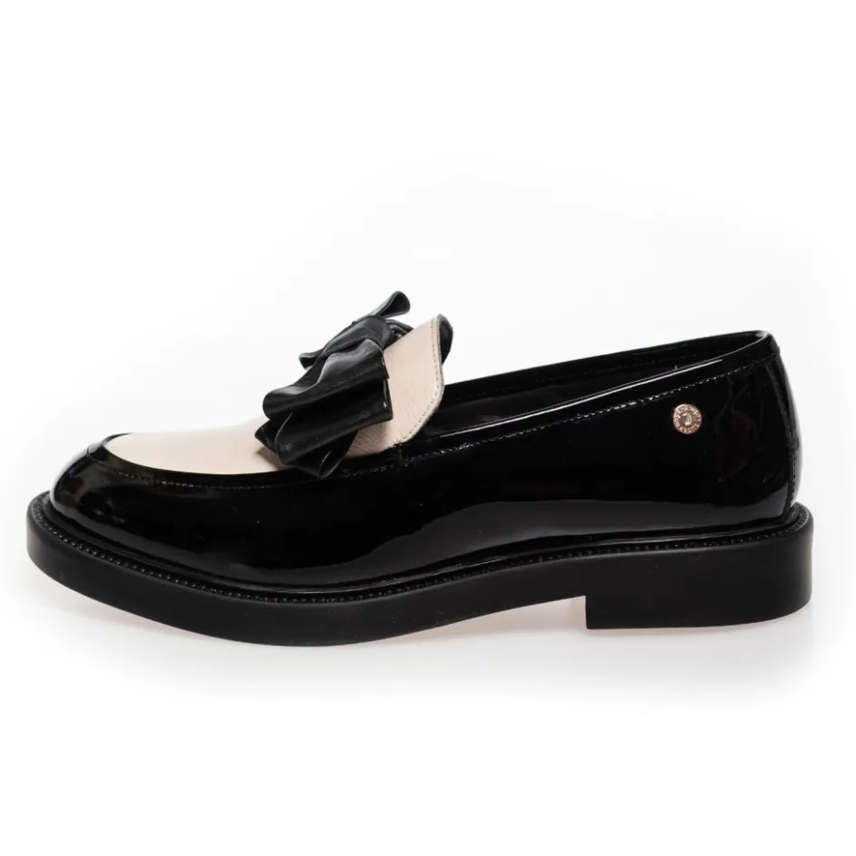 Copenhagen Shoes Loafers*LIKE GOING OUT - BLACK / OFF WHITE / BLACK Likegoing out loafer black off white black