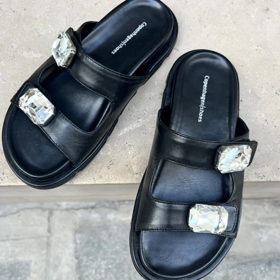 Copenhagen Shoes Flade Sandaler*LISTEN TO ME - Black