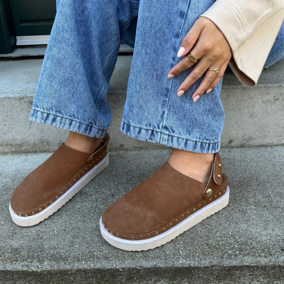 Copenhagen Shoes Mules · Slip Ins*LIVE AND SMILE - COGNAC - New cognac