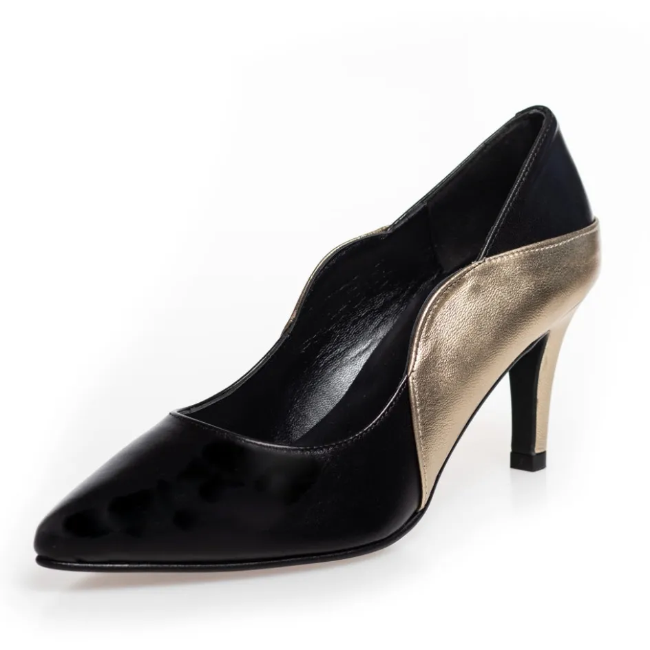Copenhagen Shoes Stiletter*LOVE AND JOY - BLACK GOLD - Black Gold Loveand joy black gold heels black gold