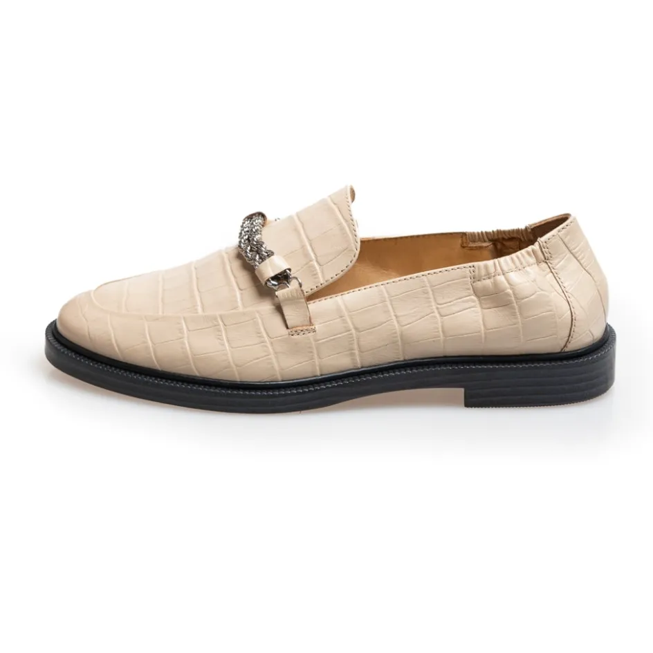 Copenhagen Shoes Loafers*LOVE AND WALK - BEIGE - BEIGE (GREY MORN) Beige grey morn