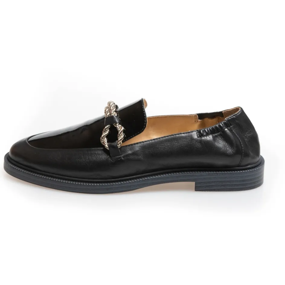 Copenhagen Shoes Loafers*LOVE AND WALK - PATENT - Black patent