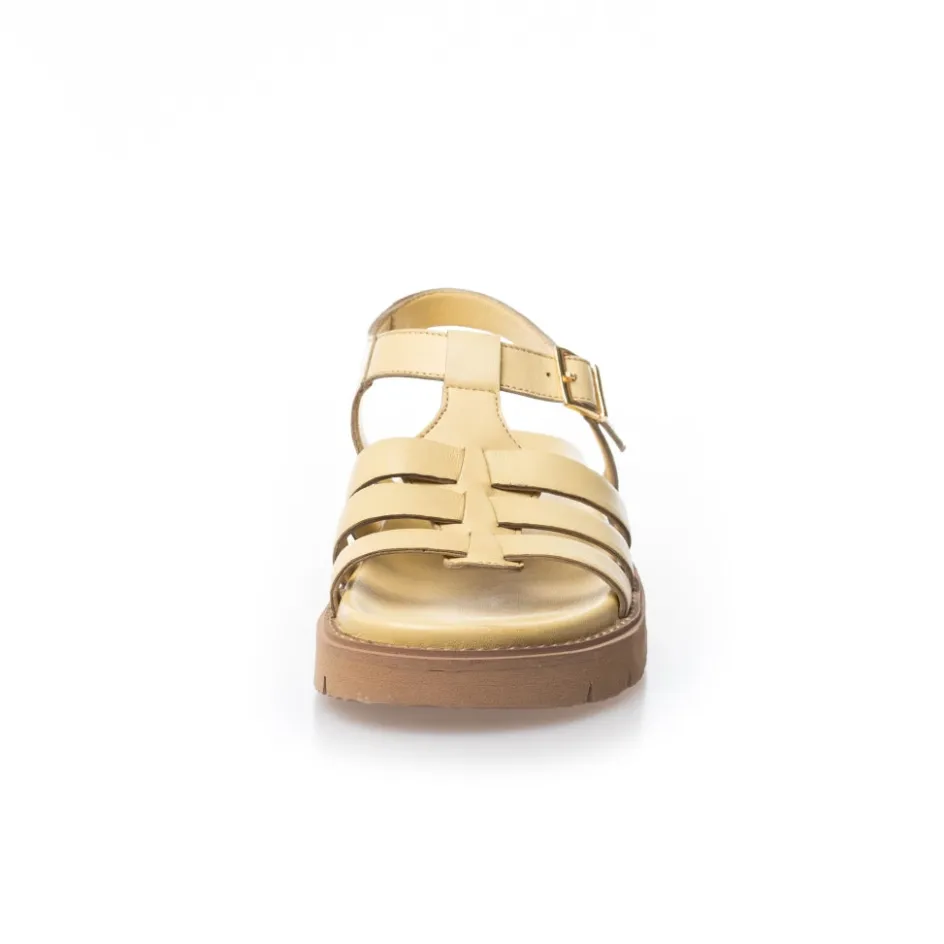 Copenhagen Shoes Flade Sandaler*MAGIC AND GIRLS - PALE BANANA Magicand girls sandal pale banana
