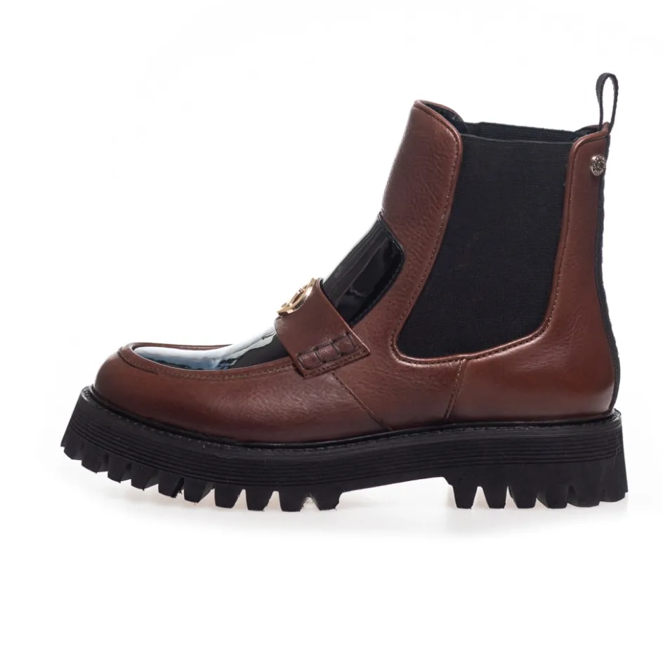 Copenhagen Shoes Chelsea Boots | Ankelstøvler*MAGIC WALK - Brown Black Magicwalk boot brown black