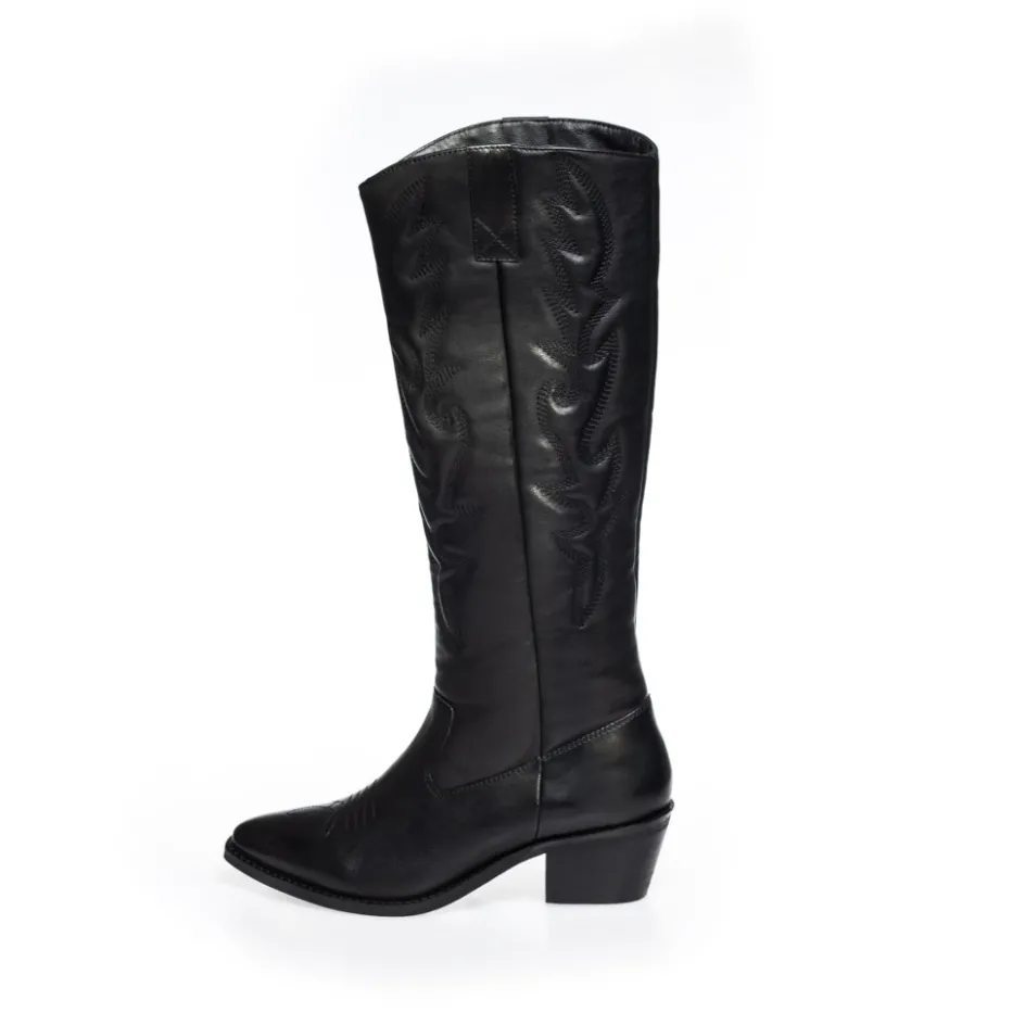 Copenhagen Shoes Støvler Med Hæl | Lange Støvler*MAKE A WISH - BLACK Makea wish boot black
