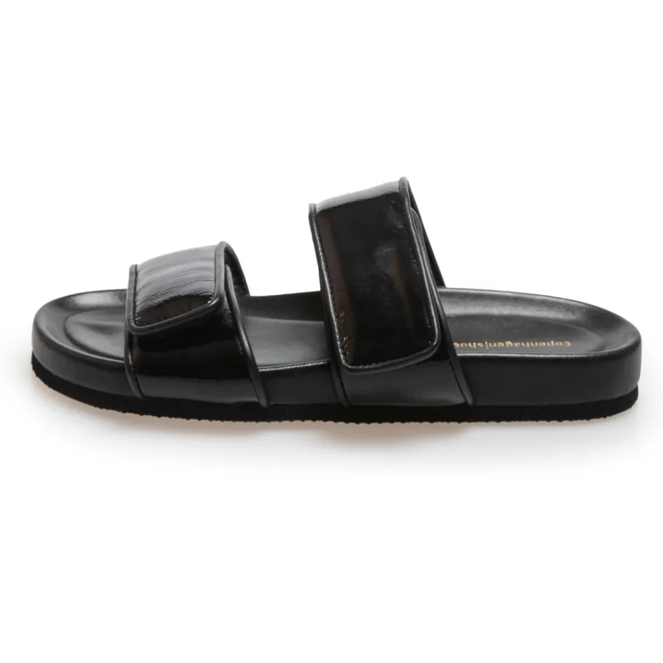 Copenhagen Shoes Flade Sandaler*MAKE IT WORK - Black patent