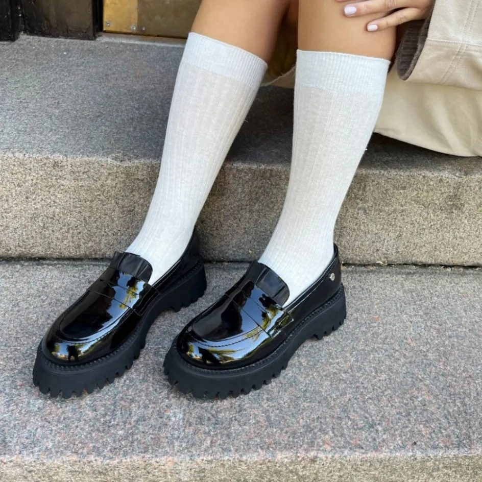 Copenhagen Shoes Loafers*MAKE WAVES PATENT - BLACK/PATENT Makewaves patent loafer black patent