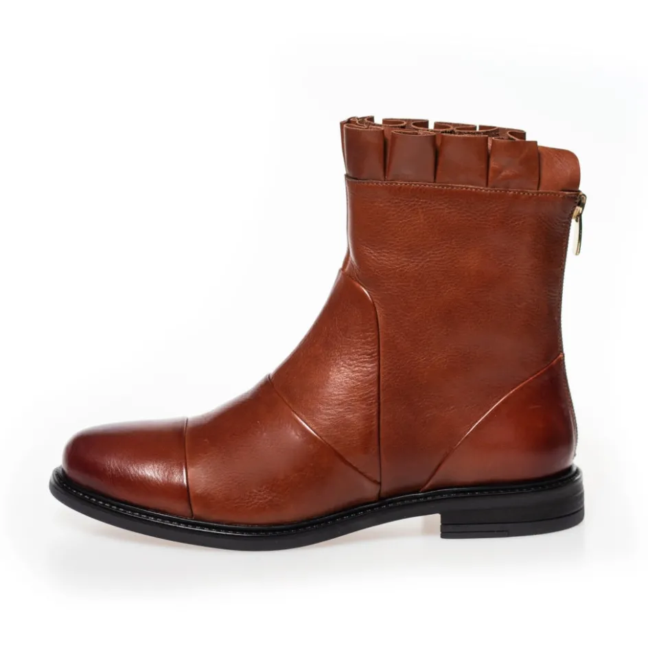 Copenhagen Shoes Ankelstøvler*MARGARET - COGNAC Margaretboot cognac