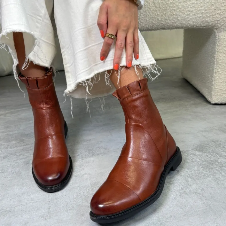 margaret__cognac_5.webp Copenhagen Shoes Ankelstøvler*MARGARET - COGNAC Margaretboot cognac