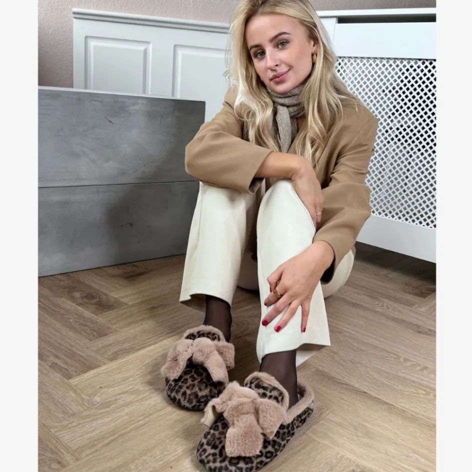 maybe_one_day__blackbrown_leopard_2.webp Copenhagen Shoes Hjemmesko*MAYBE ONE DAY - BLACK/BROWN LEOPARD Maybeone day homeslipper black brown leopard
