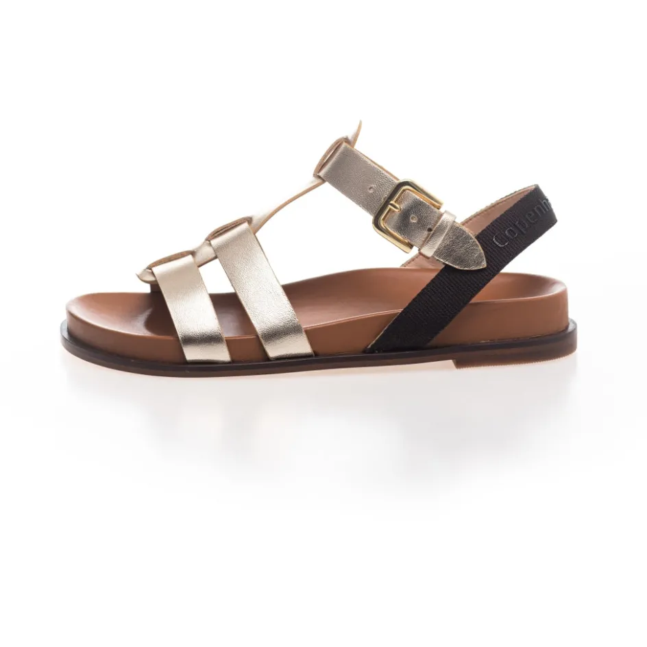 Copenhagen Shoes Flade Sandaler*MEMORY LANE - Gold Memorylane sandal gold