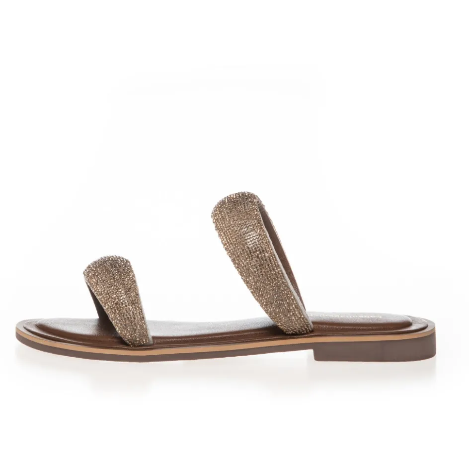 Copenhagen Shoes Flade Sandaler*MISTY - Gold