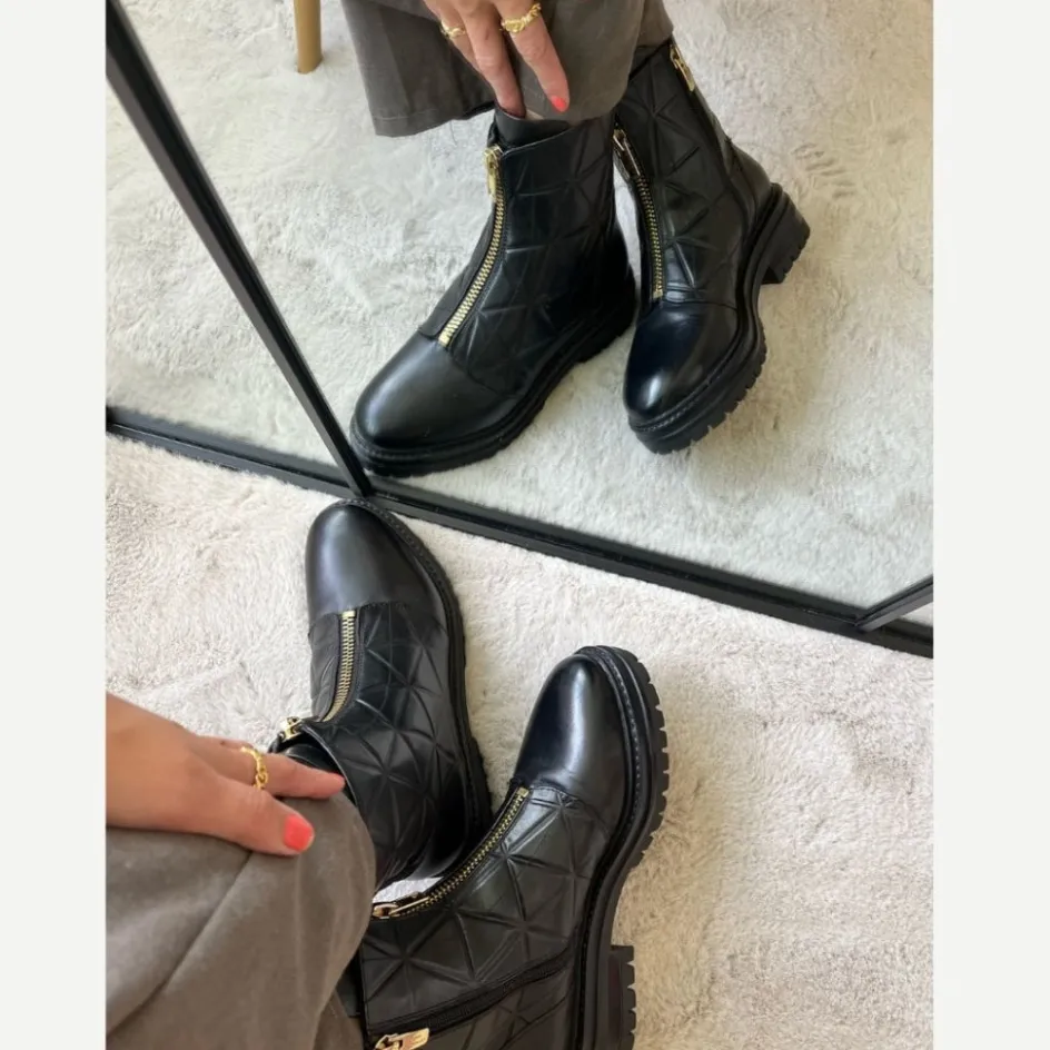 Copenhagen Shoes Ankelstøvler*MOONLIGHT LEATHER - BLACK Moonlightleather boot black