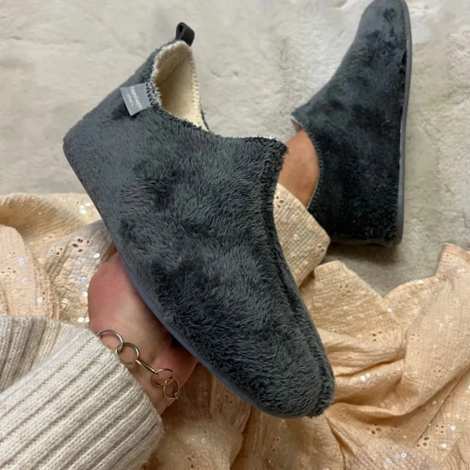 Copenhagen Shoes Hjemmesko*MORNINGS - DK. GREY Morningshomeslipper dk grey