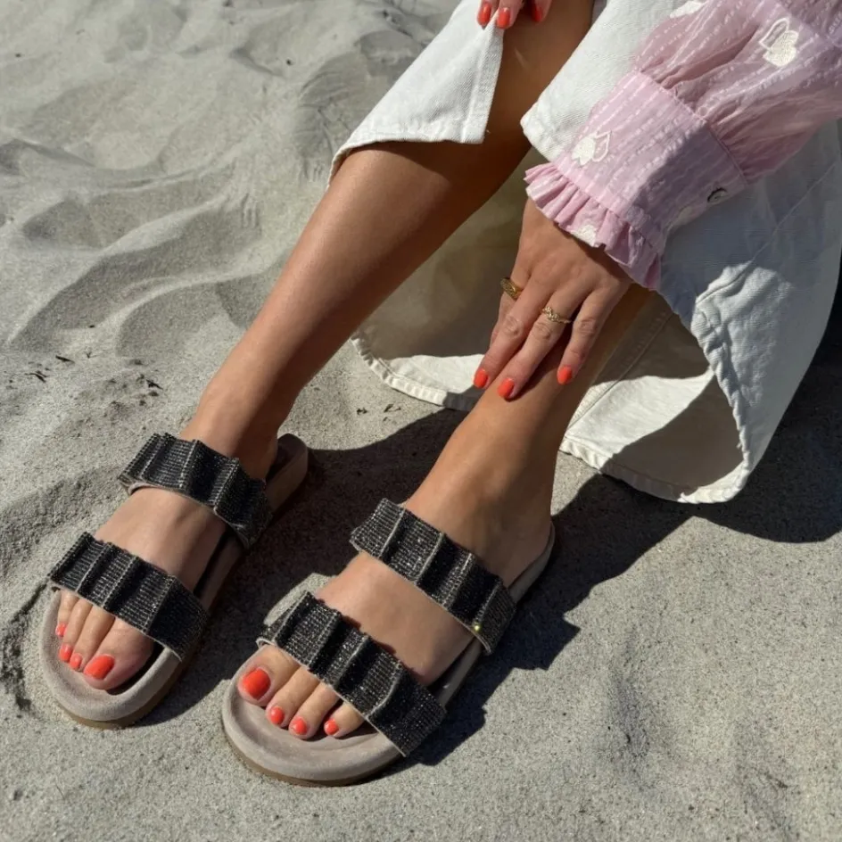 Copenhagen Shoes Flade Sandaler*MOVE WITH LOVE - Biscuit