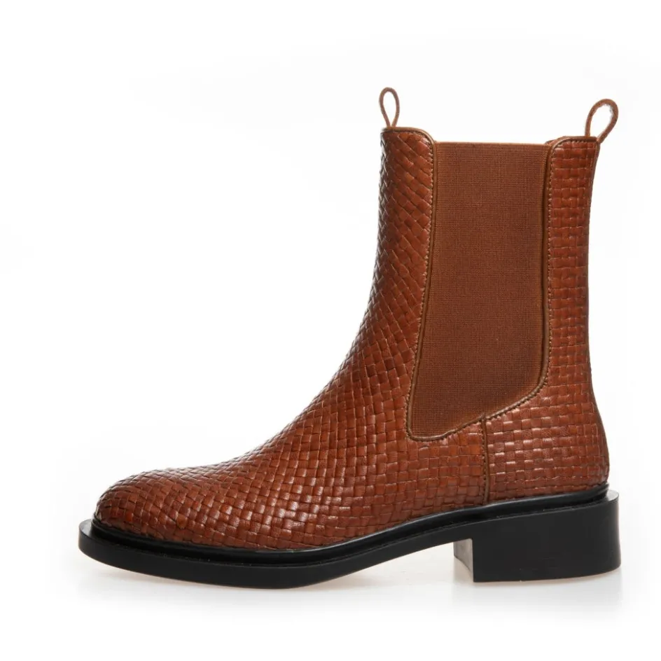 Copenhagen Shoes Ankelstøvler*MOVEMENT - COGNAC Movementstoevler cognac