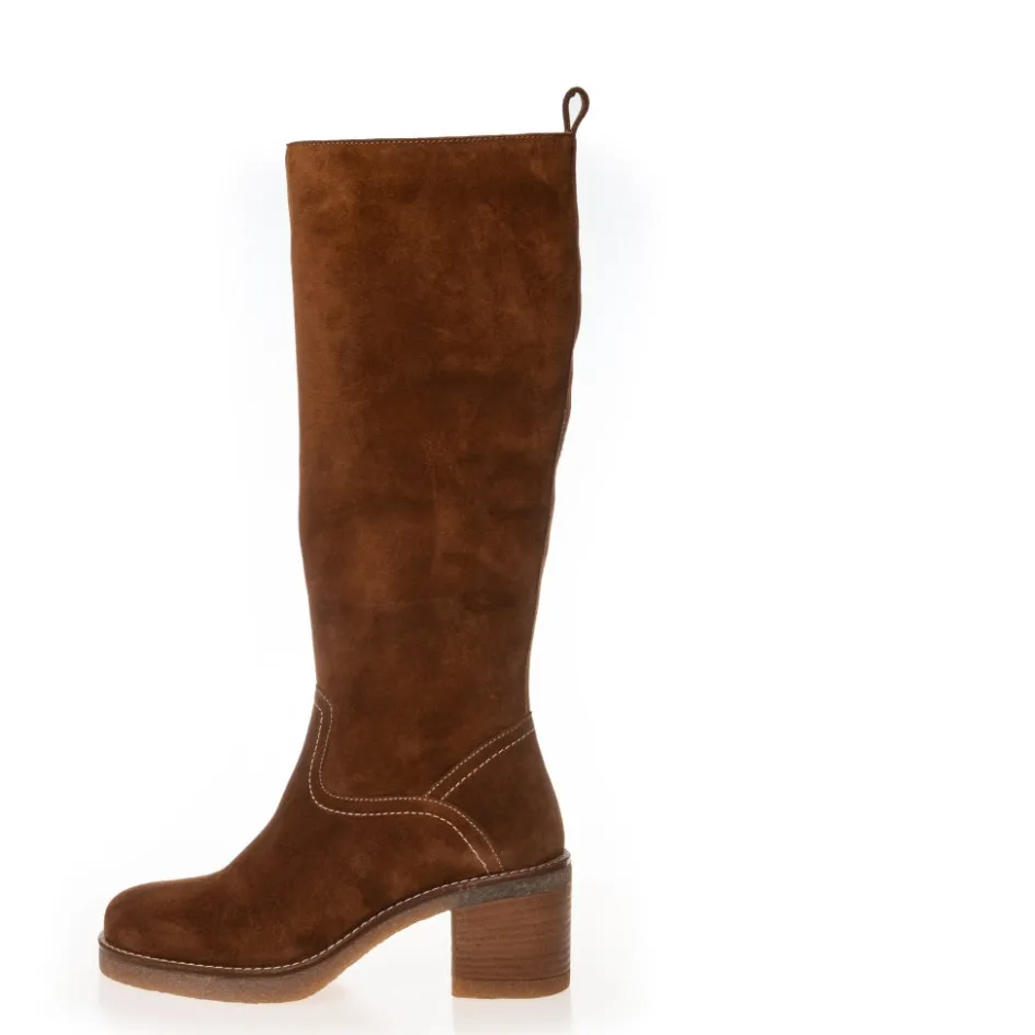 Copenhagen Shoes Støvler Med Hæl | Lange Støvler*MOVES AND ME - Cognac