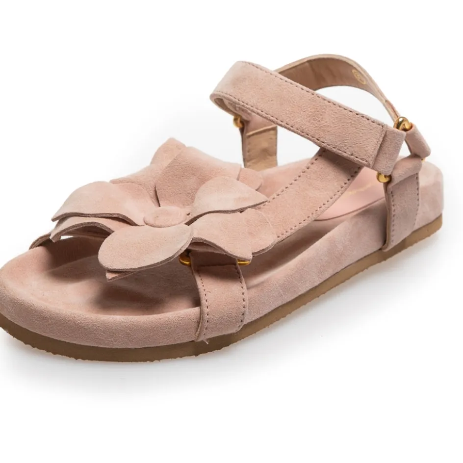 Copenhagen Shoes Flade Sandaler*MY FLOWERS - Papaya