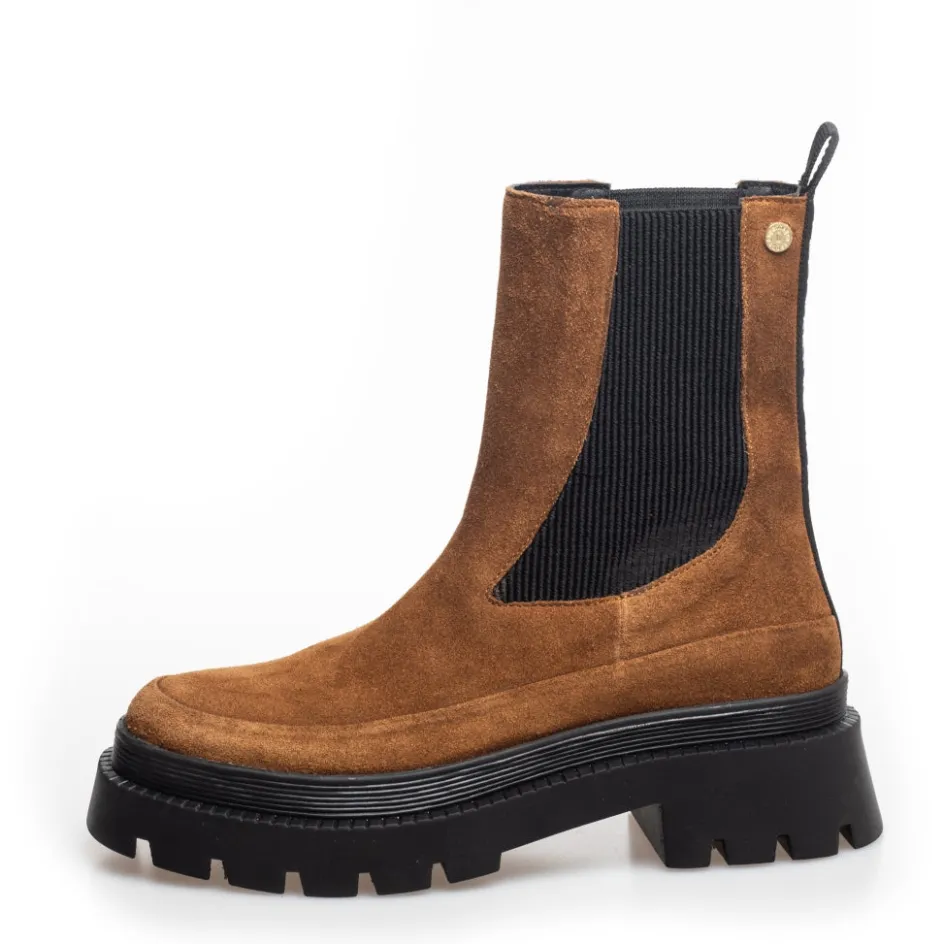 Copenhagen Shoes Chelsea Boots | Ankelstøvler*MY GIRL AND ME SUEDE - COGNAC Mygirl and me suede boot cognac