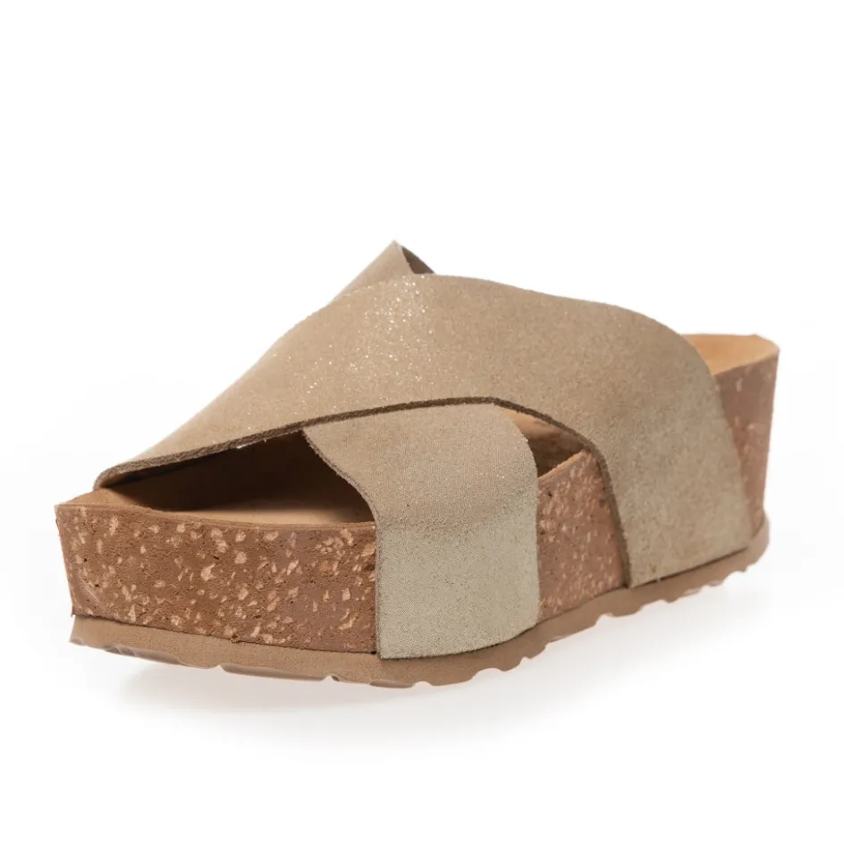 Copenhagen Shoes Sandaler Med Kilehæle*MY GOLD ONES - GOLD Mygold ones sandaler med kilehael gold