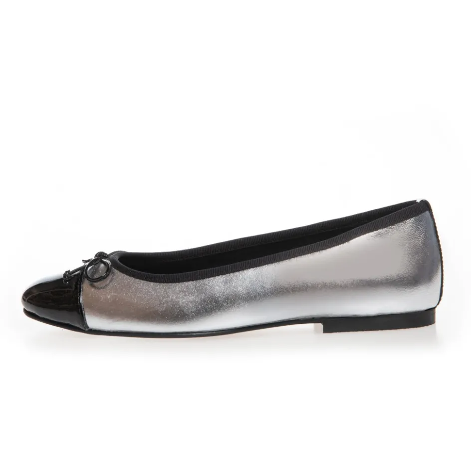 my_own_ballerinas__silver__black_2.webp Copenhagen Shoes Ballerinasko*MY OWN BALLERINAS - SILVER / BLACK Sballet flats silver black