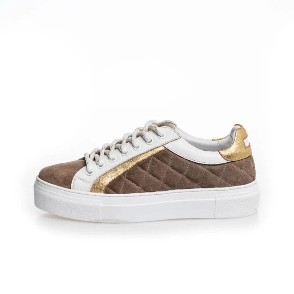 my_sneaks__taupegold_4.webp Copenhagen Shoes Sneakers*MY SNEAKS - TAUPE/GOLD Taupe gold