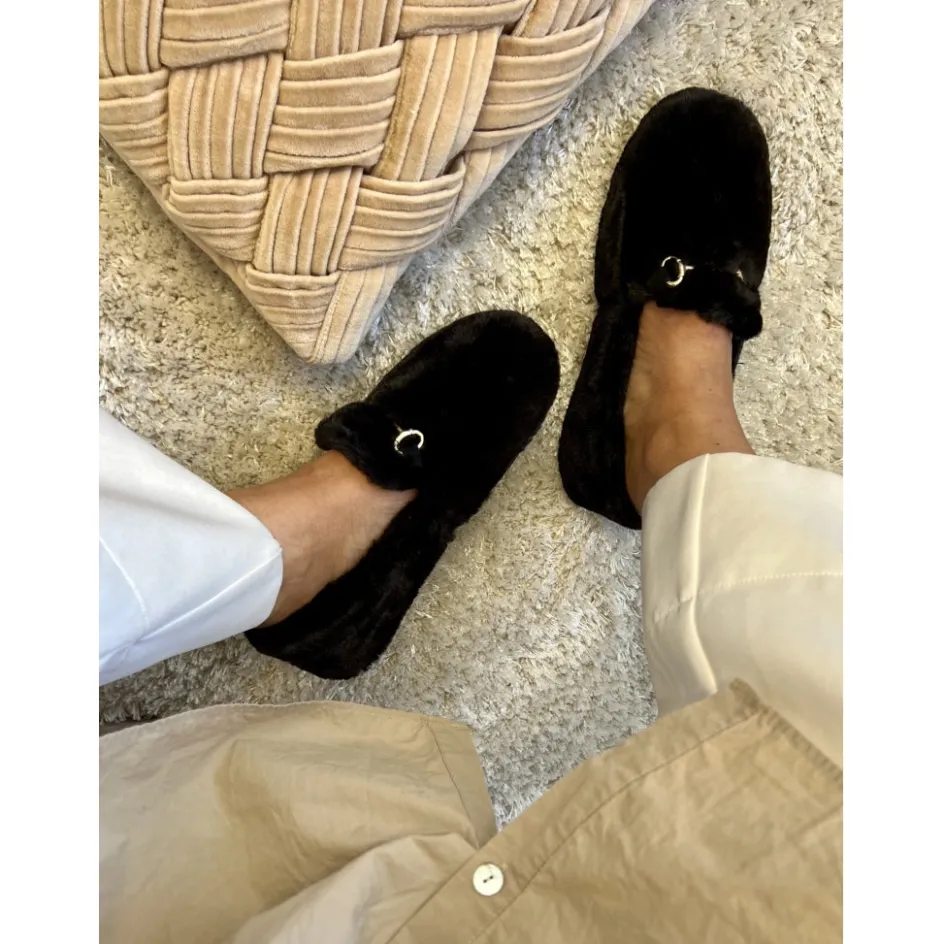 Copenhagen Shoes Hjemmesko*NEW MELANIA - Black Newmelania homeslipper black